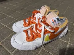 NIKE BLAZER LOW SACAI オレンジ ホワイト