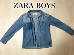 ★春夏先取り★ZARA BOYS デニム長袖シャツ、羽織りにも大活躍◎