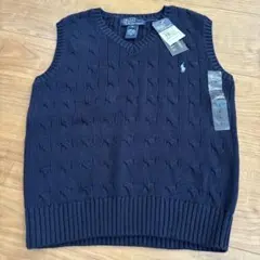 新品タグ付き　Polo Ralph Lauren ケーブルニットベスト 120