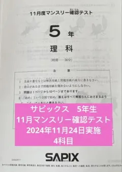 2025年最新】サピックス 5年 11月の人気アイテム - メルカリ
