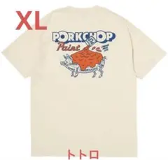 PORKCHOP Paint Tシャツ クリーム - メルカリ