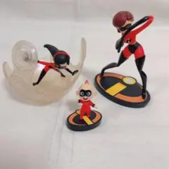 ディズニー ミスターインクレディブル イラスティガール フィギュア3個セット