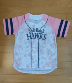 福岡ソフトバンクホークス ファンクラブユニフォーム レディースLサイズピンク花柄