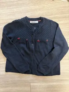 familiar ネイビー カーディガン120
