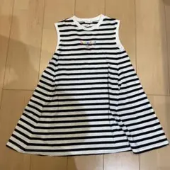 BABYDOLL ストライプ ノースリーブワンピース 120cm