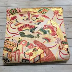 袋帯 鶴 松 菊 金糸 華やか送料込み - メルカリ