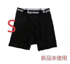 シュプリーム ヘインズ ボクサーパンツ メンズ下着 1枚ブラックS