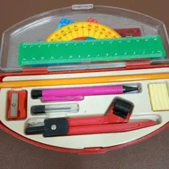 子ども用文具セット コンパス・定規・分度器　サンスウセット