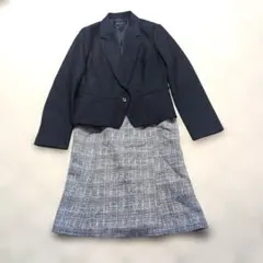 エスプリミュールブラックジャケットとタグ付き未使用エマジェイムススカートセット