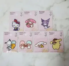 サンリオキャラクターシール刺繍ワッペン7枚セット♡