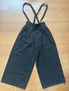 グローバルワーク　キッズ　M （110〜120cm）サスペンダー付きワイドパンツ