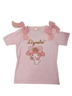 Lizmelo リズメロ リボン付き　ピンク　半袖　Tシャツのサムネイル