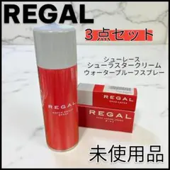 【未使用】REGAL 3点セット 防水スプレー 靴ひも シュークリーム⑥