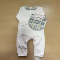 美品　バーバリーベビー ロンパース ピンク 6M