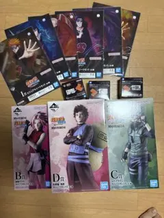 一番くじ NARUTO C賞カカシ D賞 我愛羅 E賞 サソリ+下位賞 計58個