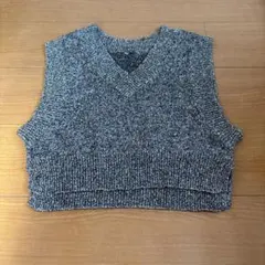 ショート丈スパンコールベスト