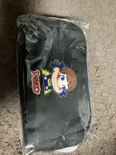 ペコちゃん　リバーシブル　ポーチ 黒