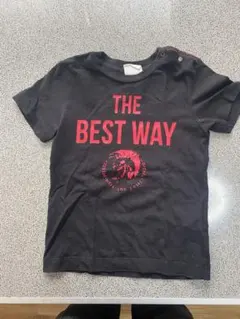 美品【85〜90サイズ】DIESEL Tシャツ 黒　ブラック