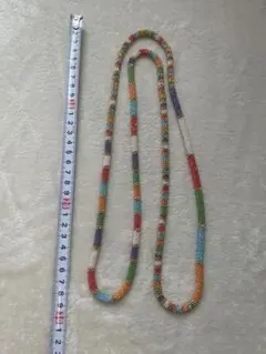【値下げ済み】ビーズ ネックレス カラフル ハンドメイド