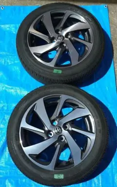 トヨタアクア 16インチ ダンロップ タイヤ ホイールセット① 2本