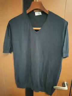 JOHN SMEDLEYジョンスメドレー Vネック ショートスリーブ コットン