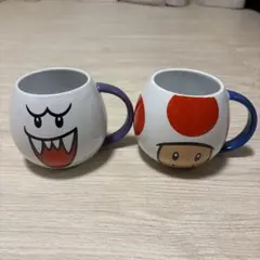 【ユニバ】スーパーマリオ マグカップ 2個セット テレサ キノピオのサムネイル