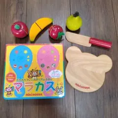 MIKI HOUSE ポカポカフレンズのリズムえほん マラカス　ままごとフルーツのサムネイル