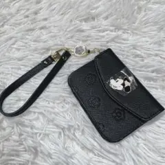 新品　未使用　マリークワント　ディズニー　コラボ　カードケース　ブラック　ミニー