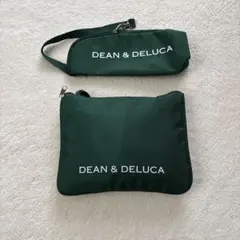 DEAN & DELUCA 折りたたみバッグ ダークグリーン　ペットボトルケース