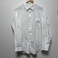 GU ブロードオーバーサイズシャツ　 Lサイズ　長袖　レギュラーカラー　ホワイト