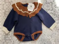 バースデイ &mignon アンドミニョン ニット エリツキ ロンパース