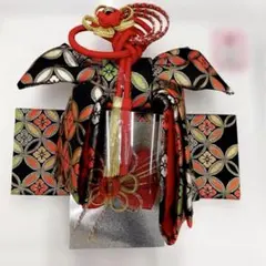 ★訳有り★七五三 結び帯 作り帯 単品 女の子はこせこセット 黒 髪飾り付き