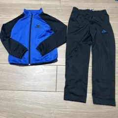 adidas ジャージ上下セット 120cm 青/黒