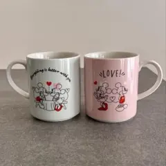 【未使用】 Francfranc Disney ペアマグカップ