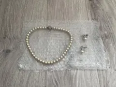 パールネックレス　イヤリング