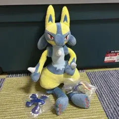 ポケットモンスター　めちゃもふぐっとぬいぐるみ　黄色いルカリオ　セット