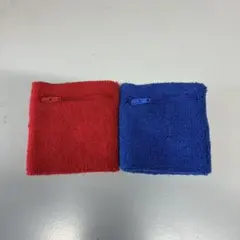 赤色　青色　リストバンドセット