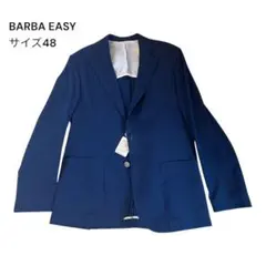 新品・未使用・タグ付き Barba バルバ テーラードジャケット 紺 BARBA (バルバ) メンズ ジャケット ウール 無地 シングル 2ツ釦