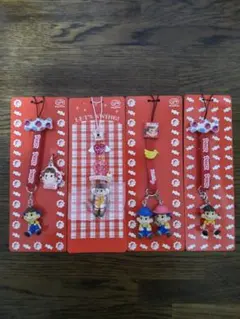 ペコちゃん ストラップ 4個セット