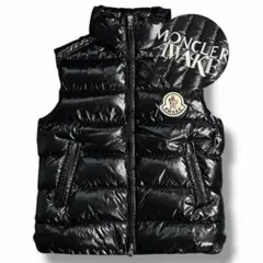 美品MONCLER GENIUS AWAKE ダウン ベスト ロゴ アウター 黒