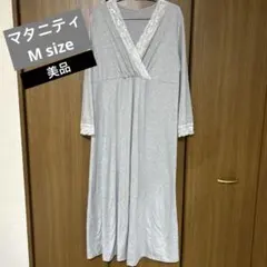 M size☆グレー レース付き マタニティパジャマ