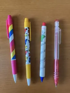 【匿名配送】カラフルなボールペンとシャープペンシル4本セット