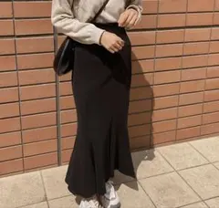マーメイドロングスカート ブラック