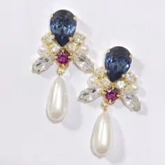 no367/パールビジューピアス