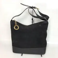 CELINE セリーヌ ヴィンテージスエード ショルダーバッグ ポッシュ バック