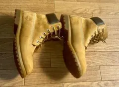 ティンバーランド風ブーツ 24cm 本革 美品 クリーニング済み