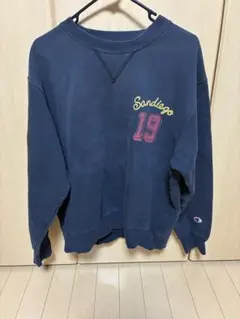 Champion スウェット L ネイビー バータグ 復刻