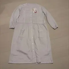 【新品未使用】 マタニティ ルームウェア 授乳 ワンピース ストライプ M〜L