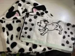 【USED】東京ディズニーリゾート　101匹わんちゃん　ヘアタオル　ハンドタオル