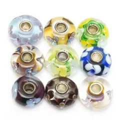 トロールビーズ 9点セット フラワー 925 TROLLBEADS